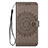 Leather Case Stands Flip Cover L02 Holder for Samsung Galaxy S20 5G Gray