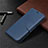 Leather Case Stands Flip Cover L02 Holder for Samsung Galaxy S20 FE 4G Blue