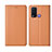 Leather Case Stands Flip Cover L02 Holder for Vivo Y50 Orange