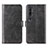 Leather Case Stands Flip Cover L02 Holder for Xiaomi Mi Note 10 Black