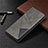 Leather Case Stands Flip Cover L02 Holder for Xiaomi POCO C3 Gray