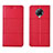 Leather Case Stands Flip Cover L02 Holder for Xiaomi Poco F2 Pro Red