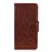 Leather Case Stands Flip Cover L02 Holder for Xiaomi Poco M2 Brown