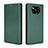 Leather Case Stands Flip Cover L02 Holder for Xiaomi Poco X3 Green