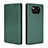 Leather Case Stands Flip Cover L02 Holder for Xiaomi Poco X3 Pro Green