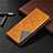 Leather Case Stands Flip Cover L02 Holder for Xiaomi Redmi 9 Activ Orange