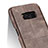 Leather Case Stands Flip Cover L03 for Samsung Galaxy S8 Brown