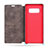 Leather Case Stands Flip Cover L03 for Samsung Galaxy S8 Brown