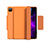 Leather Case Stands Flip Cover L03 Holder for Apple iPad Pro 11 (2022) Orange