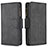 Leather Case Stands Flip Cover L03 Holder for Apple iPhone 13 Pro Black