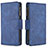 Leather Case Stands Flip Cover L03 Holder for Apple iPhone 13 Pro Blue