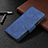 Leather Case Stands Flip Cover L03 Holder for Apple iPhone 13 Pro Blue