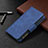 Leather Case Stands Flip Cover L03 Holder for Apple iPhone 13 Pro Blue