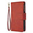 Leather Case Stands Flip Cover L03 Holder for Apple iPhone 13 Pro Brown