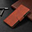 Leather Case Stands Flip Cover L03 Holder for Apple iPhone 13 Pro Brown