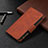 Leather Case Stands Flip Cover L03 Holder for Apple iPhone 13 Pro Brown