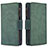 Leather Case Stands Flip Cover L03 Holder for Apple iPhone 13 Pro Green