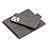 Leather Case Stands Flip Cover L03 Holder for Apple iPhone 14 Pro Dark Gray