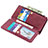 Leather Case Stands Flip Cover L03 Holder for Apple iPhone 14 Pro Red Wine