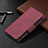 Leather Case Stands Flip Cover L03 Holder for Apple iPhone 14 Pro Red Wine