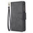 Leather Case Stands Flip Cover L03 Holder for Apple iPhone 15 Pro Max Black