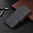 Leather Case Stands Flip Cover L03 Holder for Apple iPhone 16 Pro Black