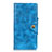 Leather Case Stands Flip Cover L03 Holder for BQ Vsmart joy 1 Blue