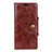 Leather Case Stands Flip Cover L03 Holder for HTC Desire 12 Plus Brown