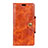 Leather Case Stands Flip Cover L03 Holder for HTC U12 Plus Orange