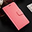 Leather Case Stands Flip Cover L03 Holder for Huawei Honor 8X Pink