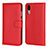 Leather Case Stands Flip Cover L03 Holder for Huawei P20 Red