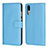 Leather Case Stands Flip Cover L03 Holder for Huawei P20 Sky Blue