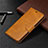 Leather Case Stands Flip Cover L03 Holder for Nokia 5.3 Orange