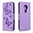 Leather Case Stands Flip Cover L03 Holder for Nokia 6.2 Purple