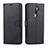 Leather Case Stands Flip Cover L03 Holder for Oppo A11 Black