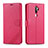 Leather Case Stands Flip Cover L03 Holder for Oppo A11X Hot Pink