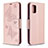 Leather Case Stands Flip Cover L03 Holder for Samsung Galaxy A31 Rose Gold