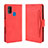 Leather Case Stands Flip Cover L03 Holder for Samsung Galaxy M21 Red