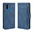 Leather Case Stands Flip Cover L03 Holder for Samsung Galaxy M30s Blue