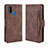 Leather Case Stands Flip Cover L03 Holder for Samsung Galaxy M30s Brown