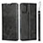 Leather Case Stands Flip Cover L03 Holder for Samsung Galaxy M40S Black