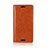 Leather Case Stands Flip Cover L03 Holder for Sony Xperia XZ1 Compact Orange