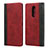 Leather Case Stands Flip Cover L03 Holder for Sony Xperia XZ4 Red