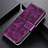 Leather Case Stands Flip Cover L03 Holder for Vivo Y20 Purple