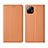 Leather Case Stands Flip Cover L03 Holder for Xiaomi Mi 11 Lite 5G Orange