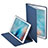 Leather Case Stands Flip Cover L04 for Apple iPad Mini 4 Blue