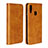 Leather Case Stands Flip Cover L04 for Huawei Honor 10 Lite Brown