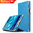 Leather Case Stands Flip Cover L04 for Huawei Mediapad M3 8.4 BTV-DL09 BTV-W09 Blue