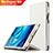 Leather Case Stands Flip Cover L04 for Huawei Mediapad M3 8.4 BTV-DL09 BTV-W09 White