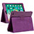 Leather Case Stands Flip Cover L04 Holder for Apple iPad 10.2 (2019) Purple